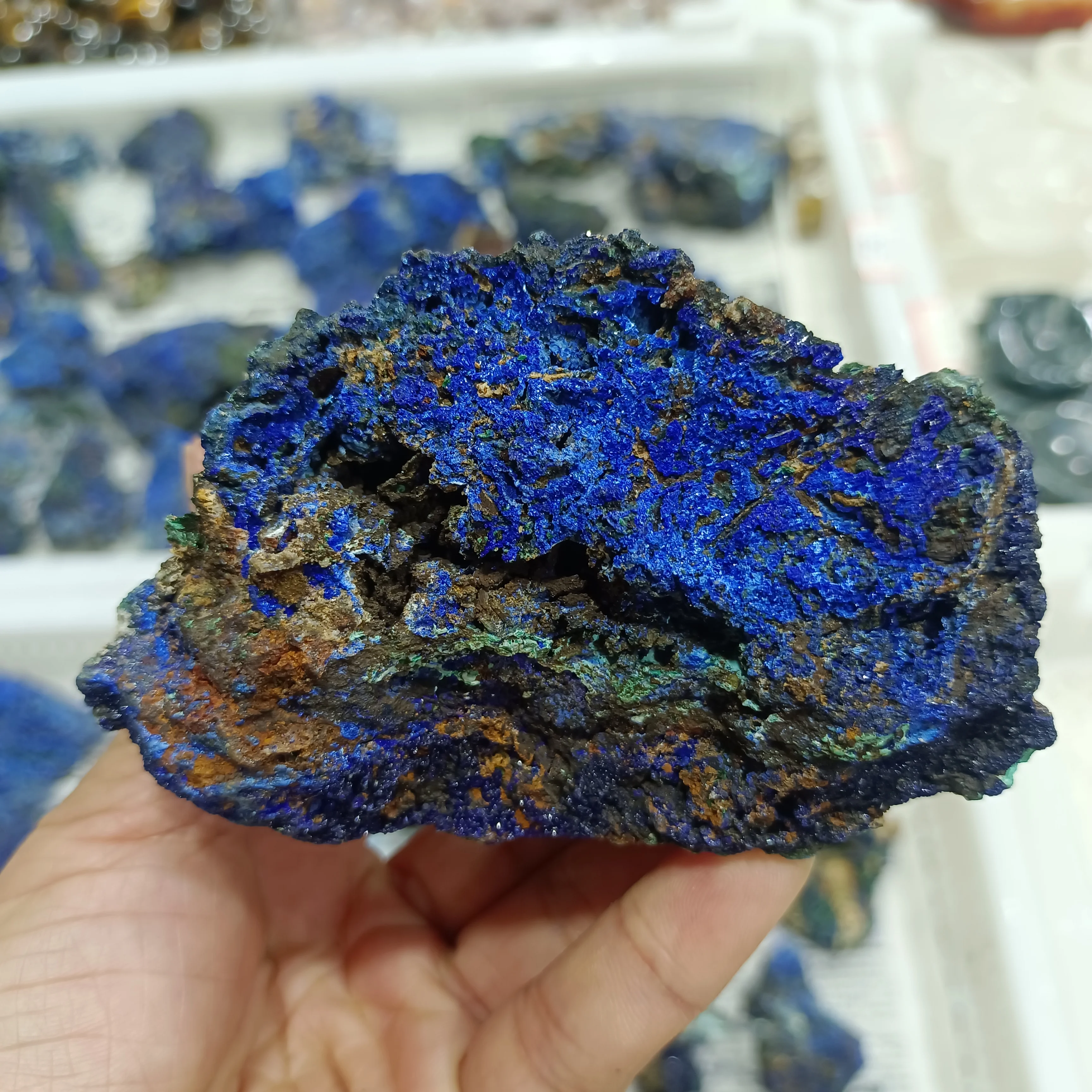 

NATURAL AZURITE RAW STONE CRYSTAL ENERGY DECORATION