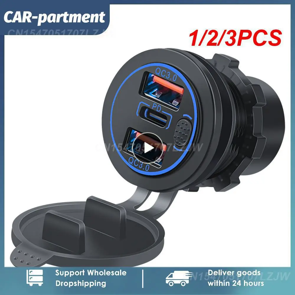 

1/2/3 шт., автомобильные USB-зажигалки, 12-24 В