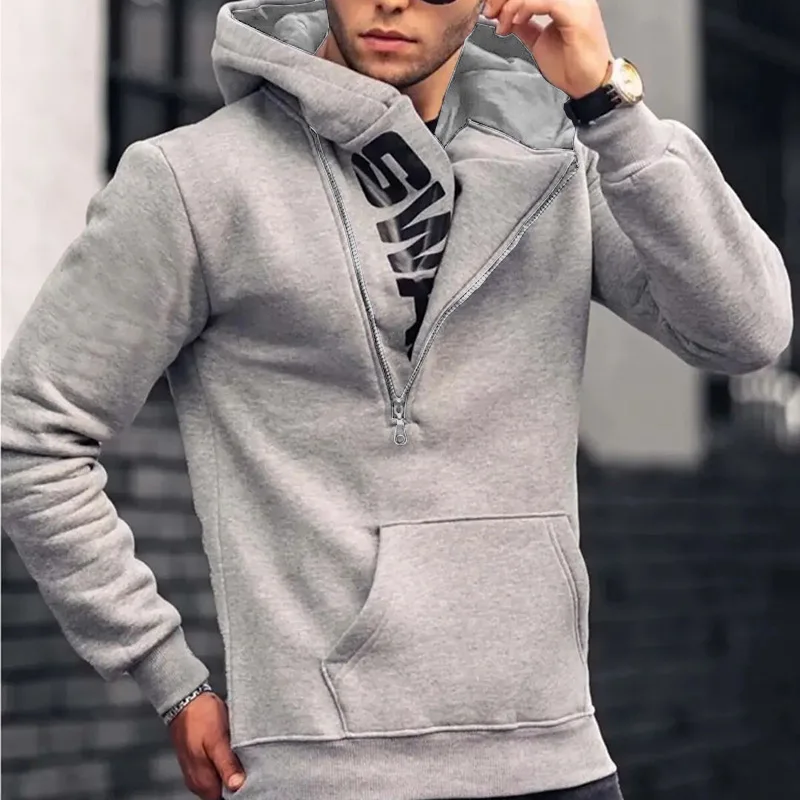 

2022 Autumn Winter Leisure Men Hoodies Fashion Letter Printed Zipper Hooded Sweatshirts For Mens Casual Loose Long Sleeve Hoodie