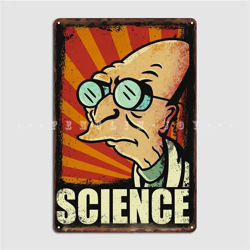 

Science Poster Metal Plaque Plates Funny Wall Cave Wall Tin Sign Posters