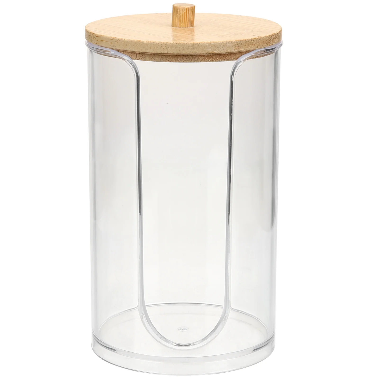 

Bathroom Cup Holder Cotton Pad Organizer Mouthwash Dispenser Plastic Disposable Paper Round