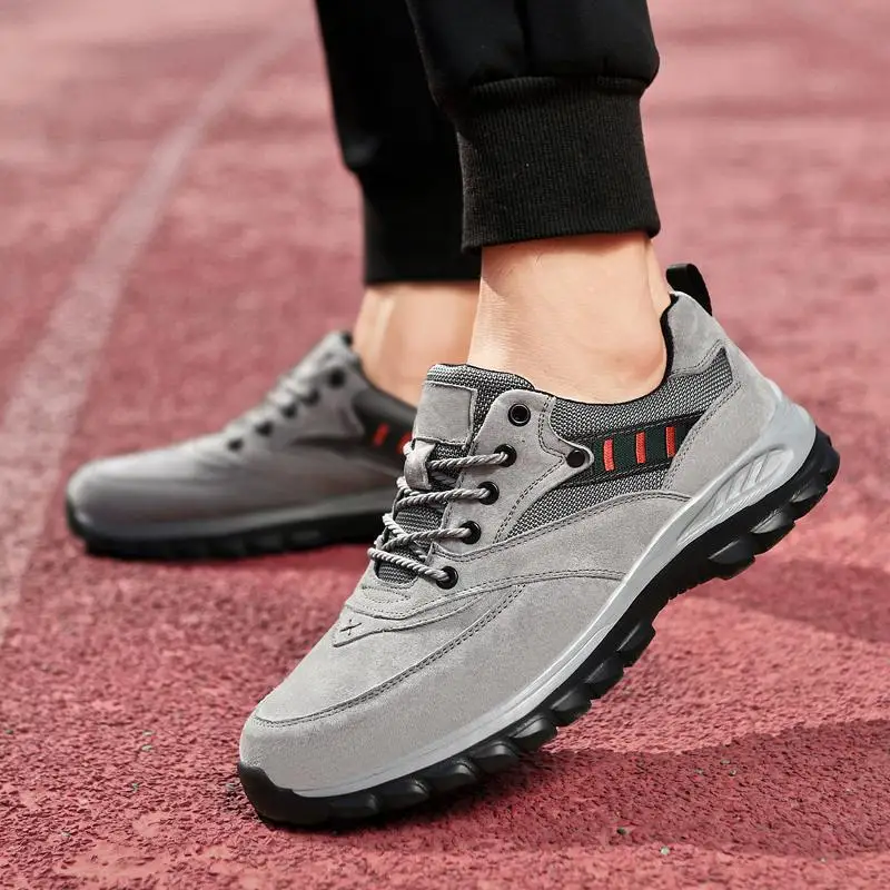 Xiaomi SALUDAS Men Genuine Leather Casual Shoes Outdoor Lightweight Hiking Shoes Tourist Walk Sneakers Running Sneakers Male