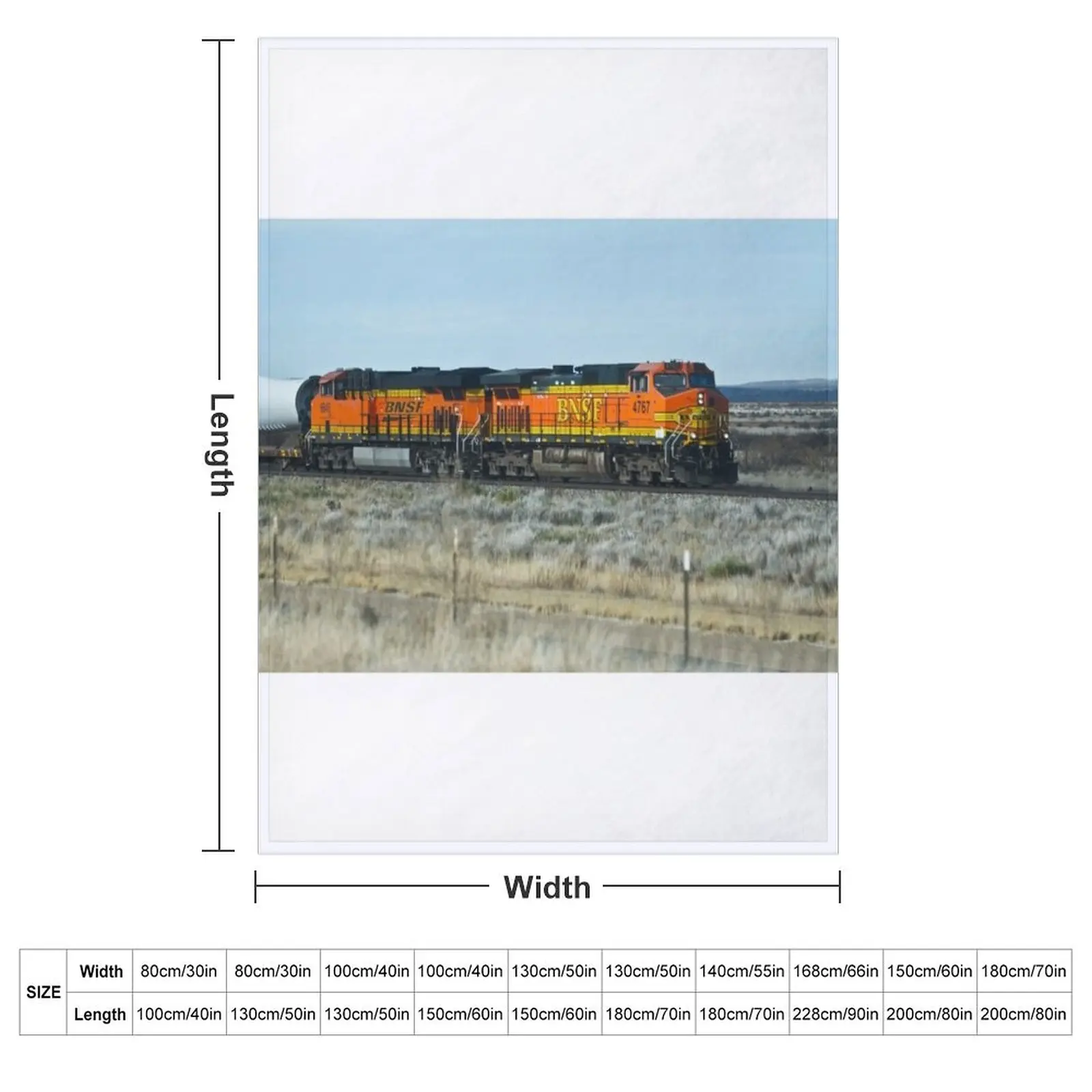 Фото Плед Train in Texas BNSF, милый клетчатый, роскошный дизайнерский плед для кровати, на Хэллоуин, утолщенный, забавный подарок. №2