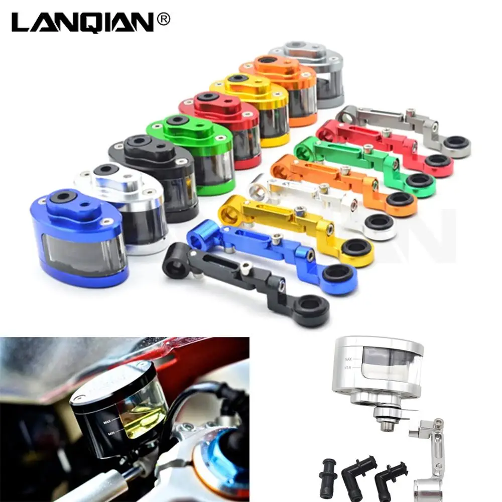 

Universal Motorcycle Brake Fluid Reservoir Clutch Tank Oil Fluid Cup For Kawasaki Honda Yamaha Aprilia BMW Benelli Ducati