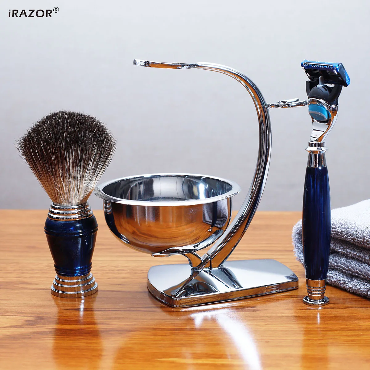 Набор для бритья iRAZOR мужчин 5-слойная бритва Fusion кисточка и чаша уникальный