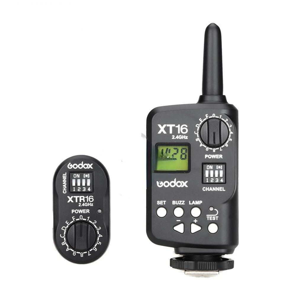 

Godox XT-16 XT16 2.4G Wireless Remote Control Strobe Flash Trigger + Receiver for Godox Witstro AD360 DP/DE/QT/SQ/GT/GS Series