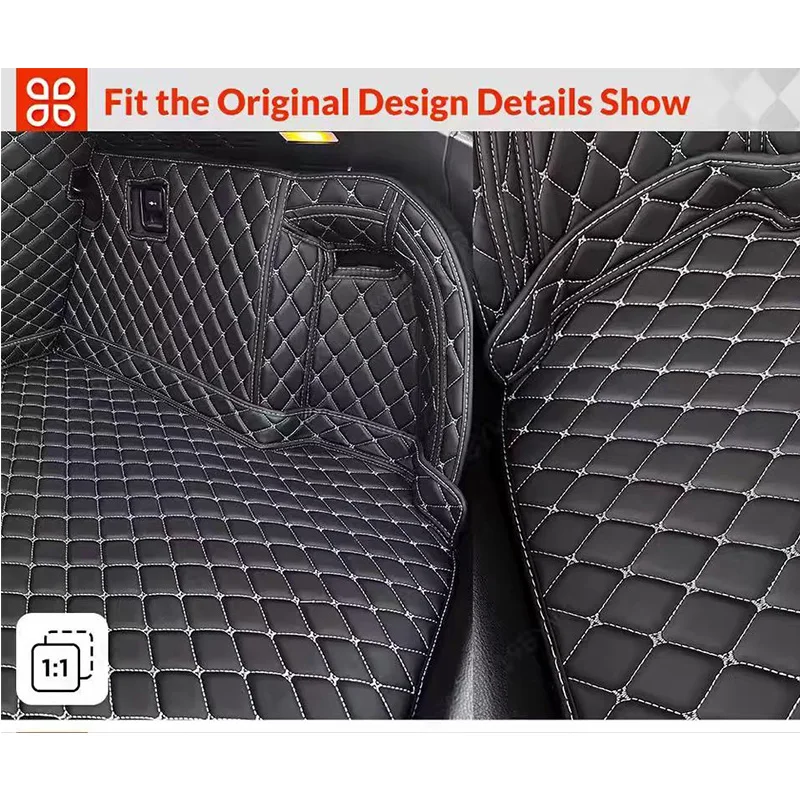 Фото Коврики в багажник автомобиля для Renault Captur 2014-2018, автомобильные аксессуары, коврики из искусственной кожи для салона автомобиля №2