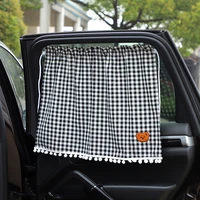 suction cup curtain in the car window sunshade cover cartoon universal side window sunshade uv protection for kid baby children