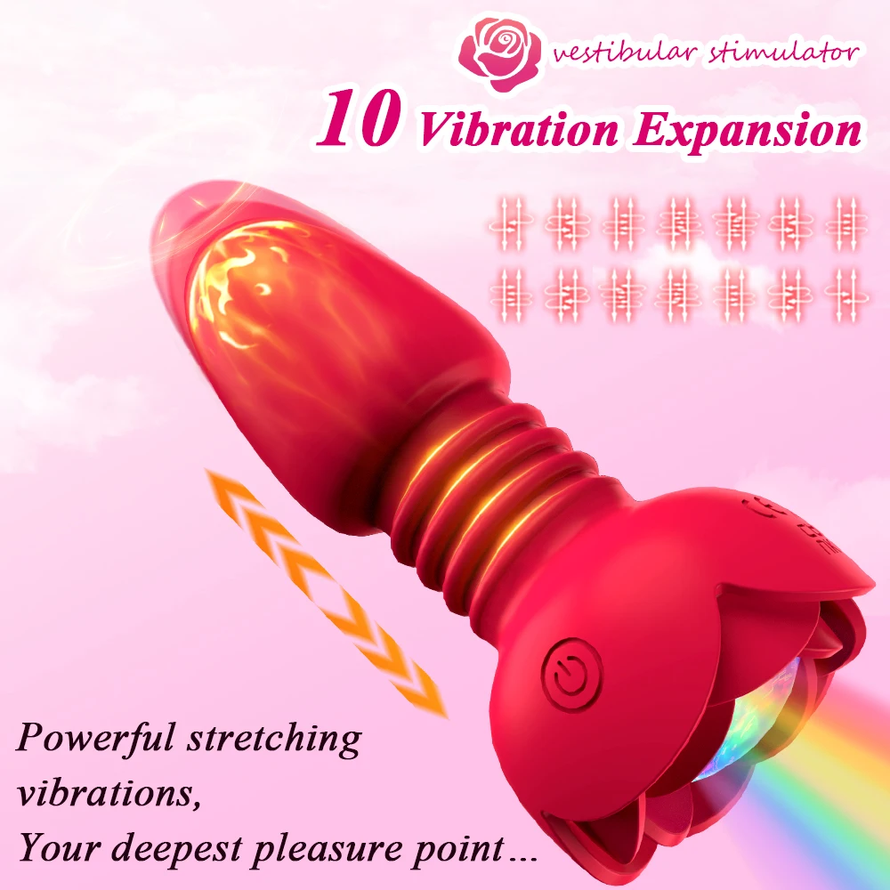 Волшебная Розовая Силиконовая Анальная Пробка С Приложением Для Дистанционного