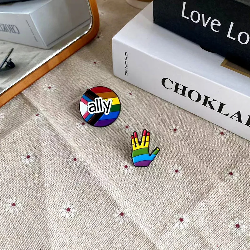 

Радужная серия Блестящий эмалевый значок с эмалью ручной росписью значок на лацкан значки ювелирные изделия подарок Забавный милый модный детский