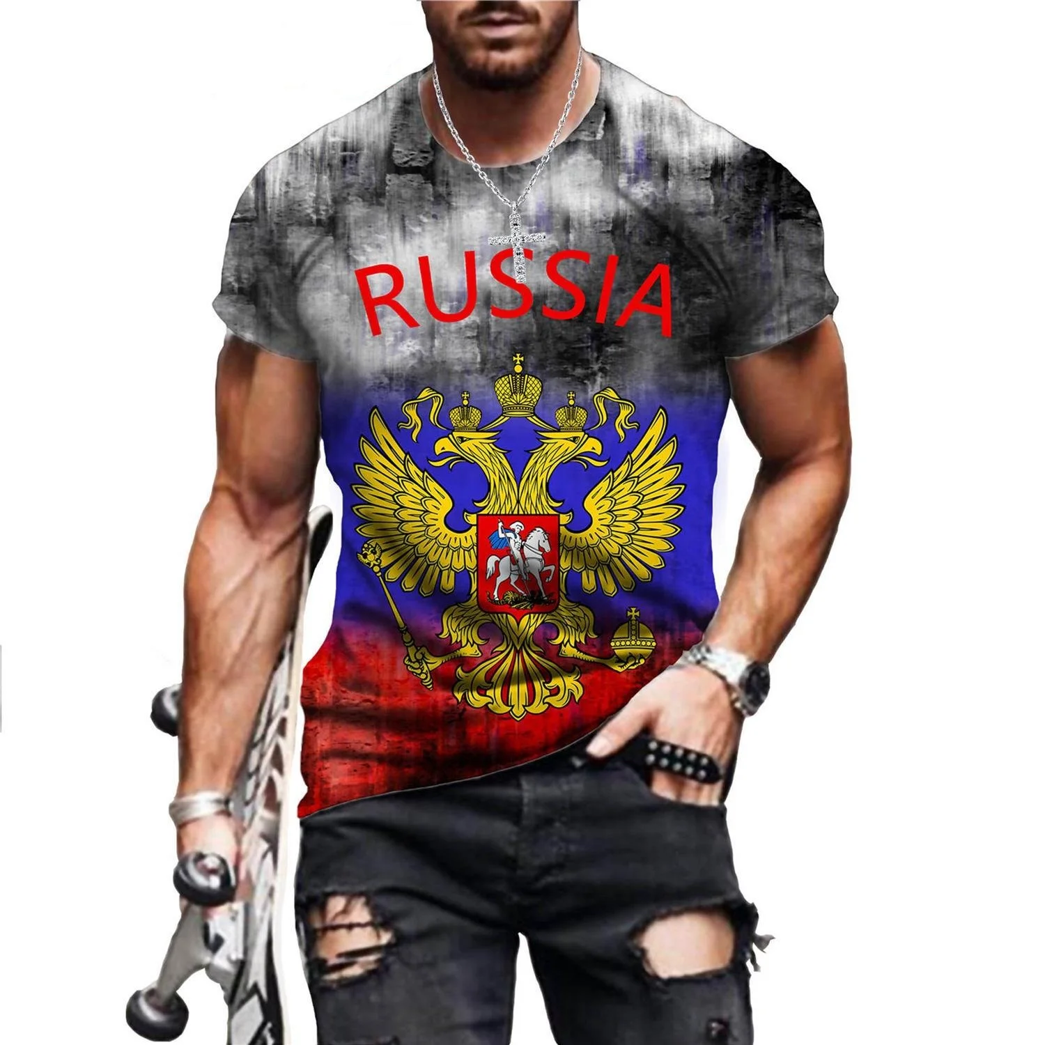 

Мужская футболка с надписью на русском языке, Повседневная футболка с круглым вырезом и коротким рукавом, оверсайз, винтажная, модная, на лето
