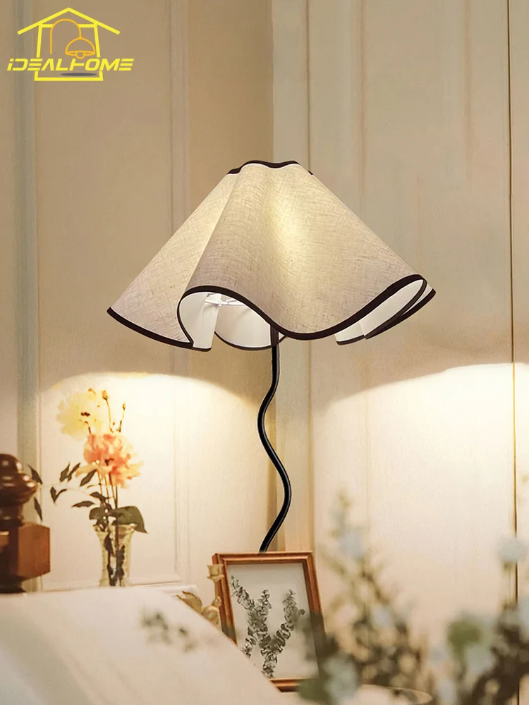 Скандинавская атмосфера Ins модный тканевый напольный светильник с цветочным
