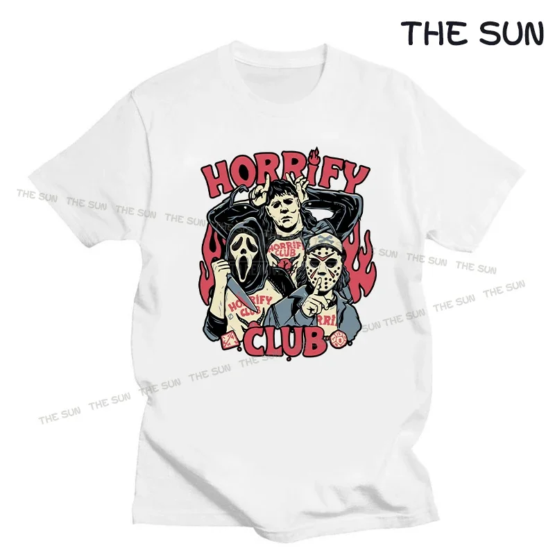 Ужасная Клубная рубашка с принтом Повседневная футболка уличная мода одежда