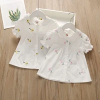 printing shirt spring autumn summer girls kids comfortable cute baby floral blouses clothes children clothing camisas casua new