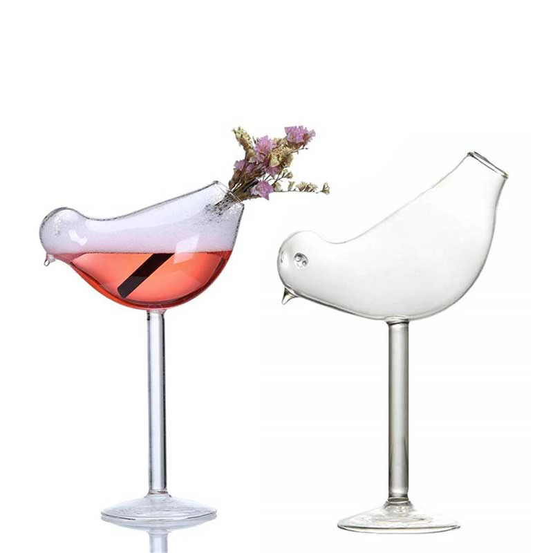 

Bird Champagne Glass Creative Molecular Smoked Cocktail Goblet Glasses Party Bar Drinking Cup Wine Juice Cup 150ml