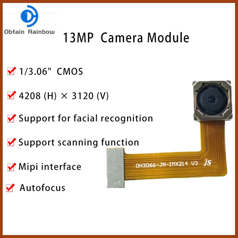 

13 Million Pixel High-Definition Mini Wide-angle Monitoring With Built-in Mobile Autofocus MIPI Camera Module IMX214 COMS