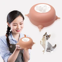 200ml bionic breastfeeder cat drinker 4 pacifier kitten bottles for nursing kitten milk feeder silicone cat feeding bubble bowl