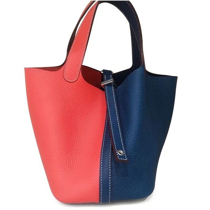 

Женская сумка-тоут из натуральной кожи, с замком