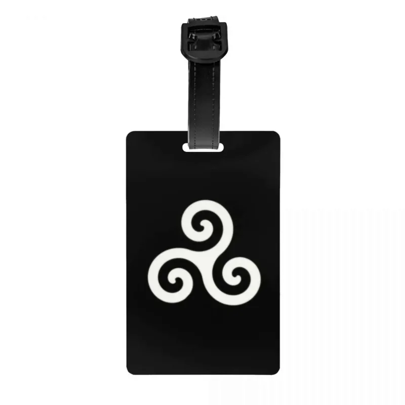 

Логотип Triskel, художественная бирка для багажа Triskelion, дорожная сумка, крышка для чемодана, идентификационная бирка