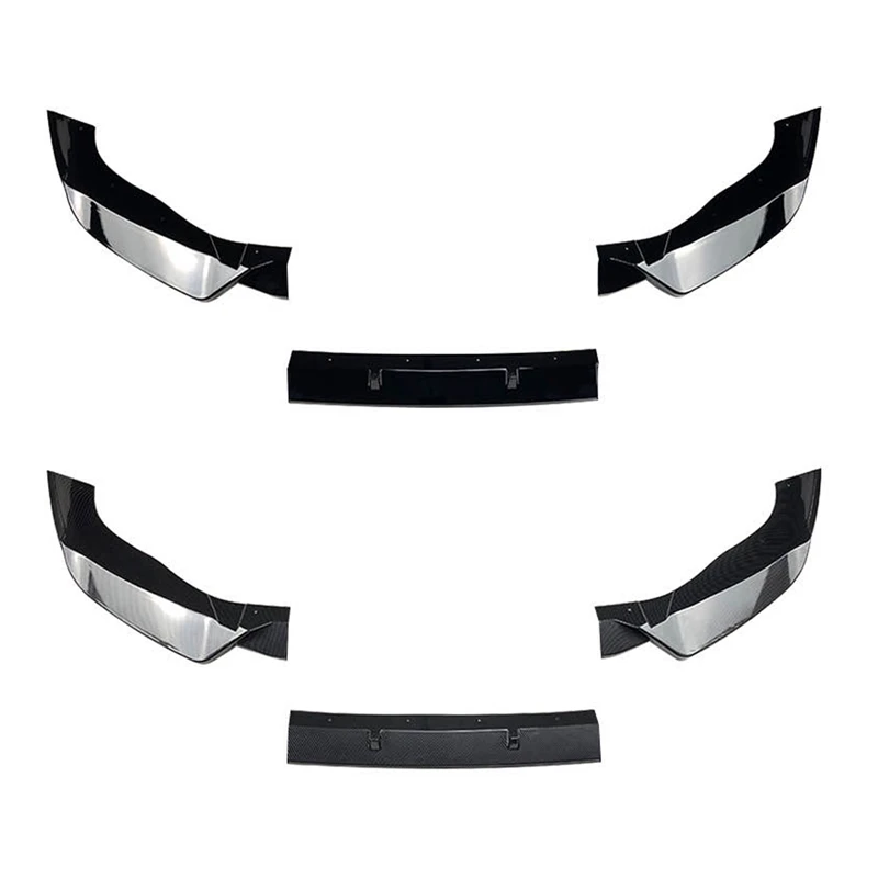 Фото Для BMW X3 G01 X4 G02 M Pack 2022+ Спойлер на передний бампер, разделитель губ, нижний комплект кузова, разделенная накладка на пластину лезвия №4