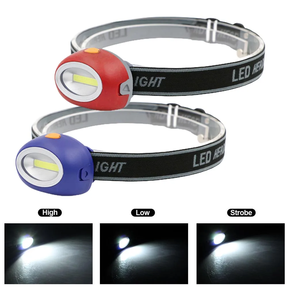 

COB 3W LED Head Light Mini Headlamp Bright Outside Camping Fishing Flashlight Camping Equipments Hiking Outdoor Tools