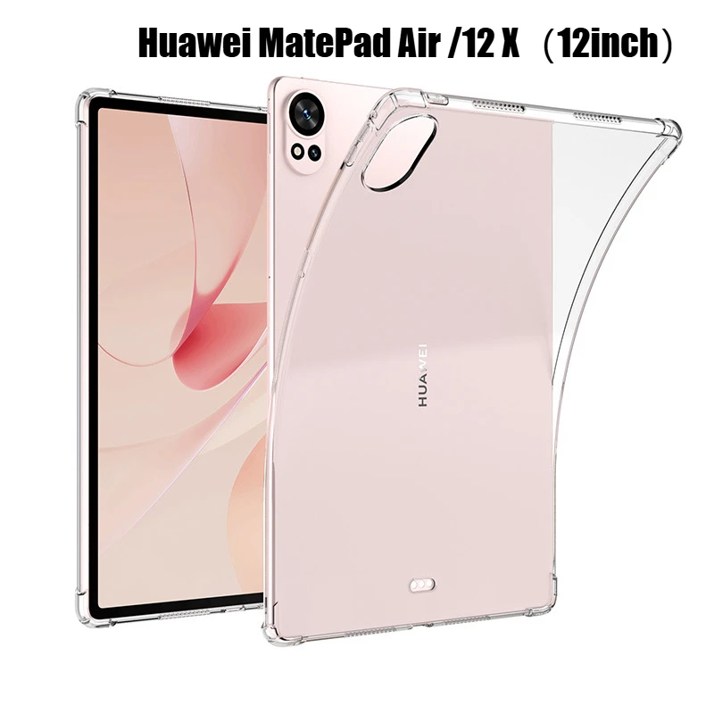 Прозрачный чехол для HUAWEI MatePad 12 X 12X Air дюймов BKY-W00 W10 W20 W09 мягкий из ТПУ с защитой от