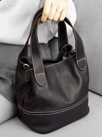 womens leather totes luxury crossbody bags premium color contrast designer leather shoulder bags