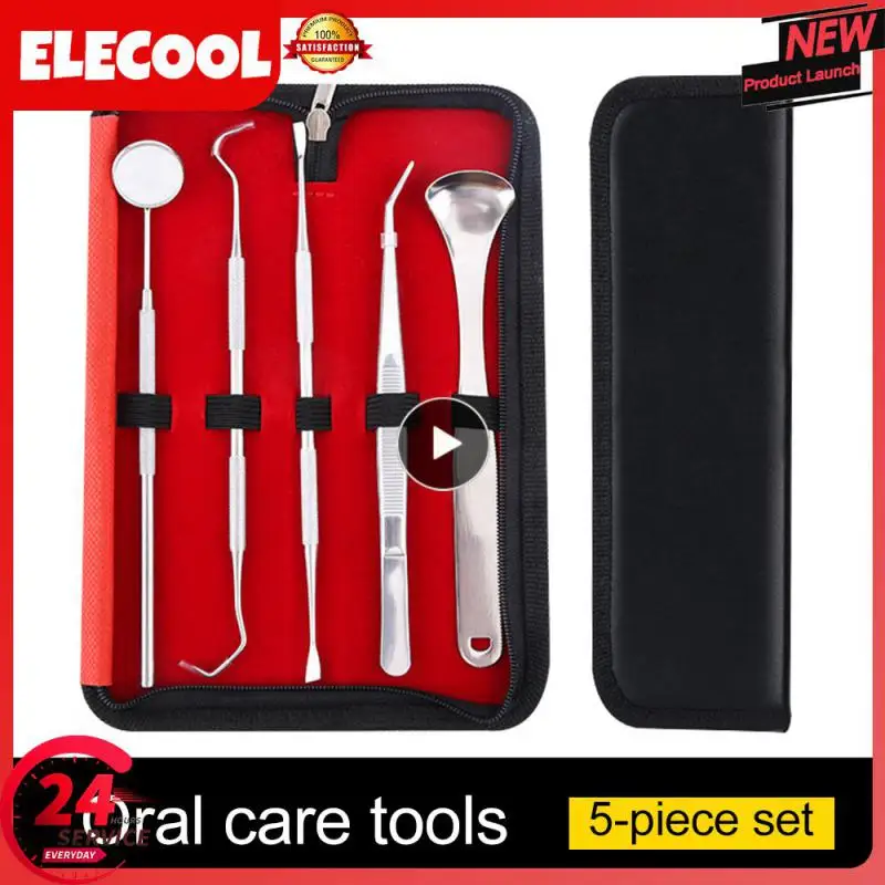 

Mirror Stainless Steel Dentist Prepared Tool Calculus Plaque Flos Remover Kit Cleaner Tooth Stain Oral Care