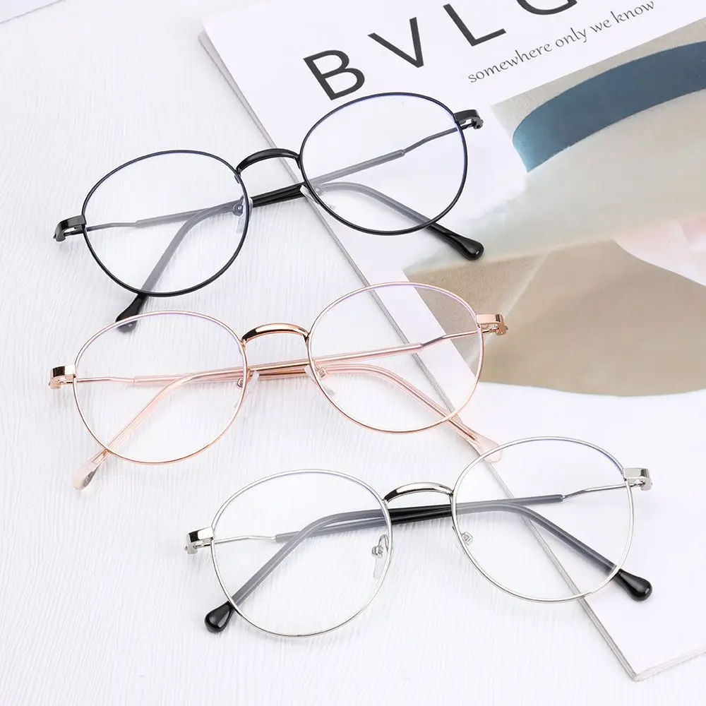 

Unisex Eyewear Eyeglasses Metal Anti-UV Blue Rays Glasses Optical Glasses Myopia Glasses Computer Goggles