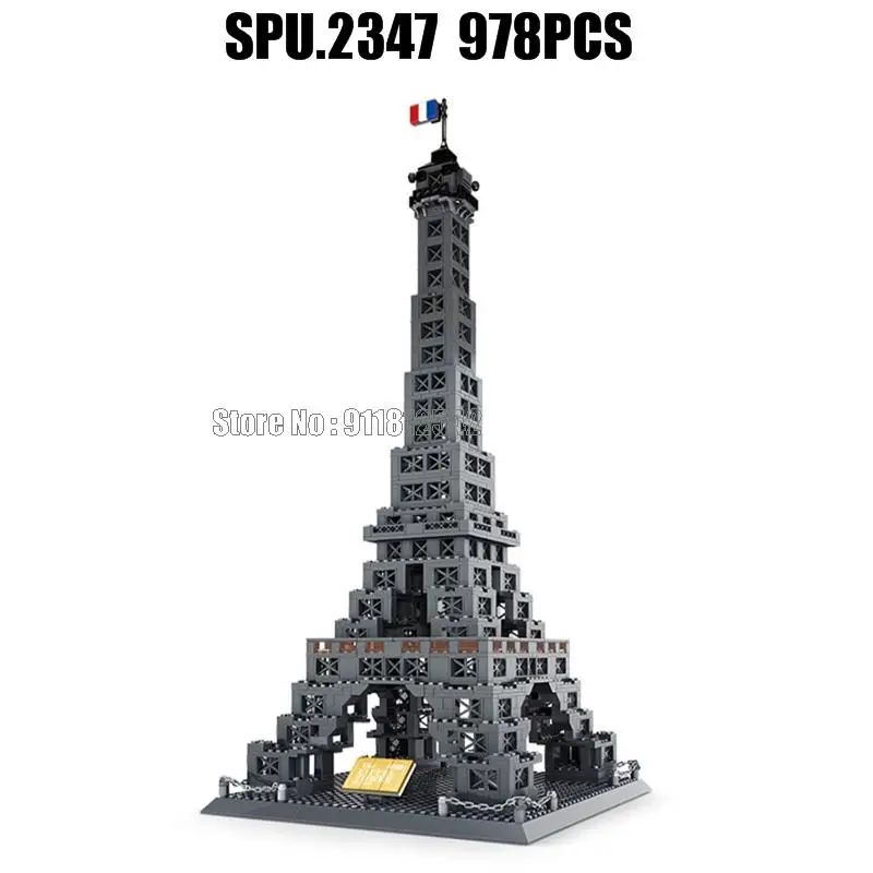 5217 978 шт. Франция Всемирно известная Великая архитектура Эйфелева башня Парижа