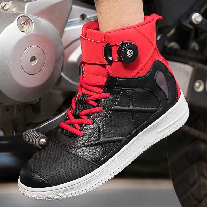 

Ботинки мужские мотоциклетные спиральные, дышащие, из микрофибры, для езды по бездорожью