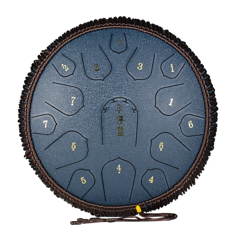 

Steel Tongue Drum 14 Inch 15 Tone D Minor Music Drums Handpan Professional Musical Instruments Ethereal Drum Personalized Gifts