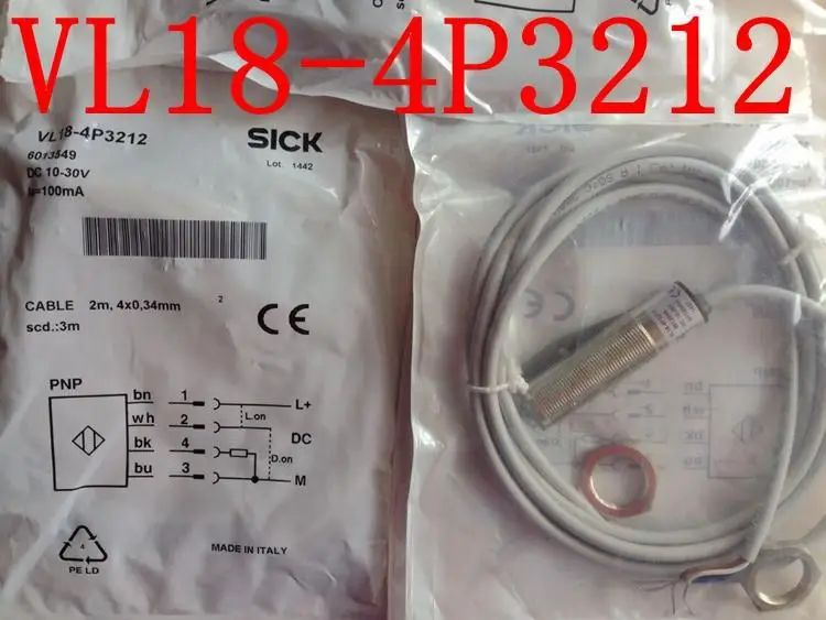 

new Sick mirror reflective photoelectric switch new original VL18-4P3212 VL18-4N3212