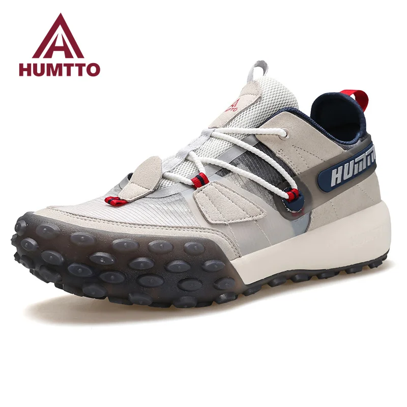 HUMTTO Trail Running Shoes Breathable Luxury Designer Gym Shoes for Men Casual Sneakers Jogging Men's Sports Tennis Trainers Man