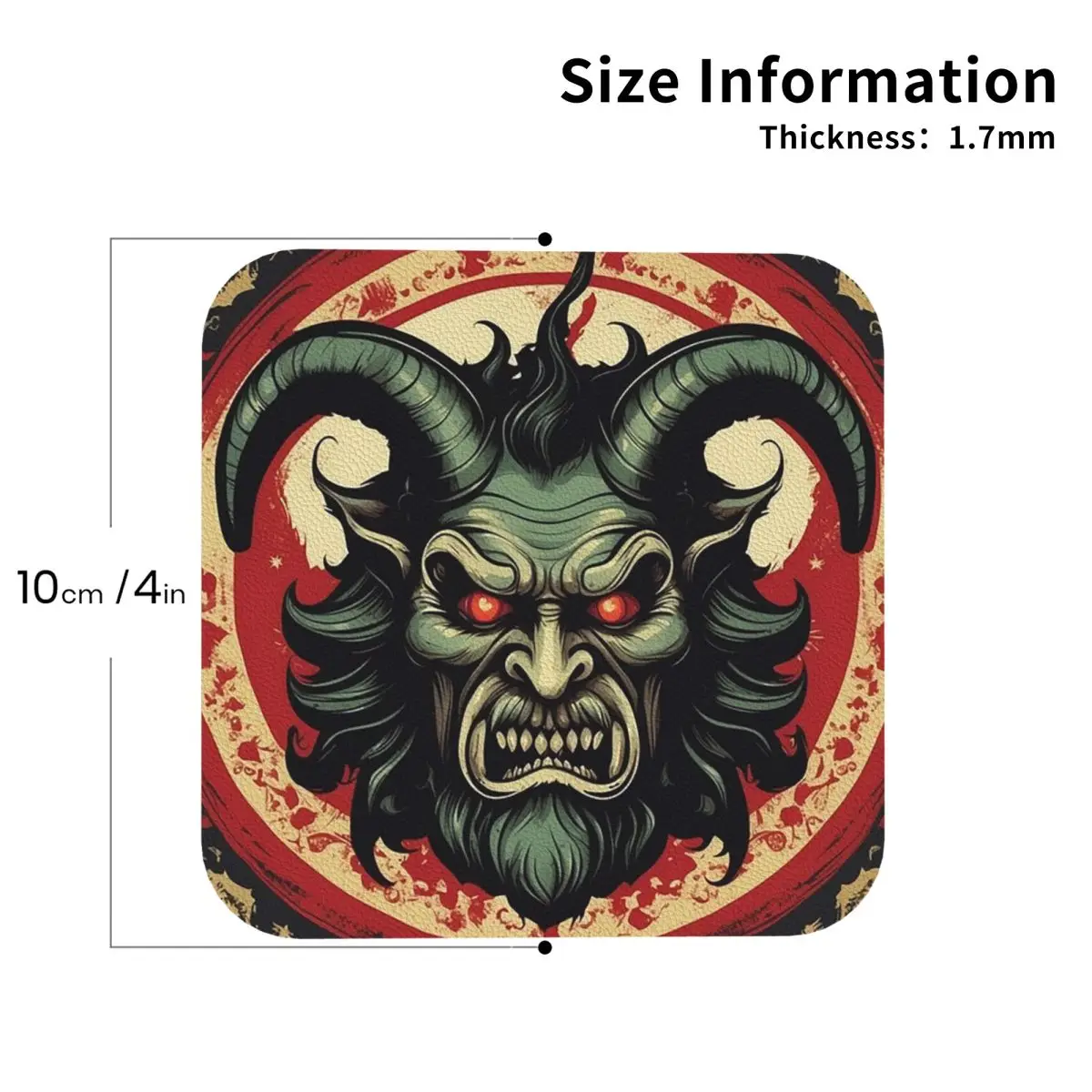 Krampus 3- Holiday Folklore-Krampusnacht Подставки Кухонные салфетки Изоляционные коврики для
