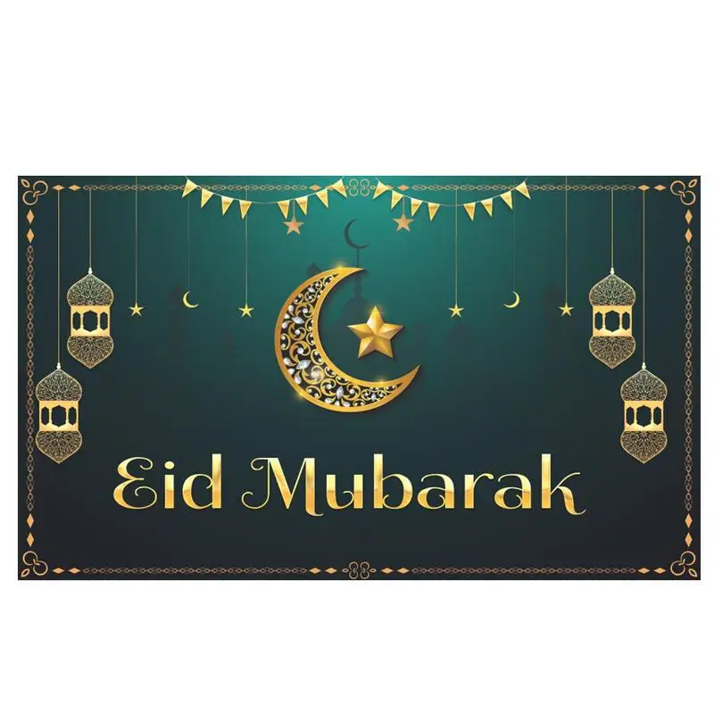 

Eid Background Cloth Decoration 2023 Eid Al-Fitr Backdrop Banner For Home Islamic Party Supplies Decor Eid Al Adha 180X110cm