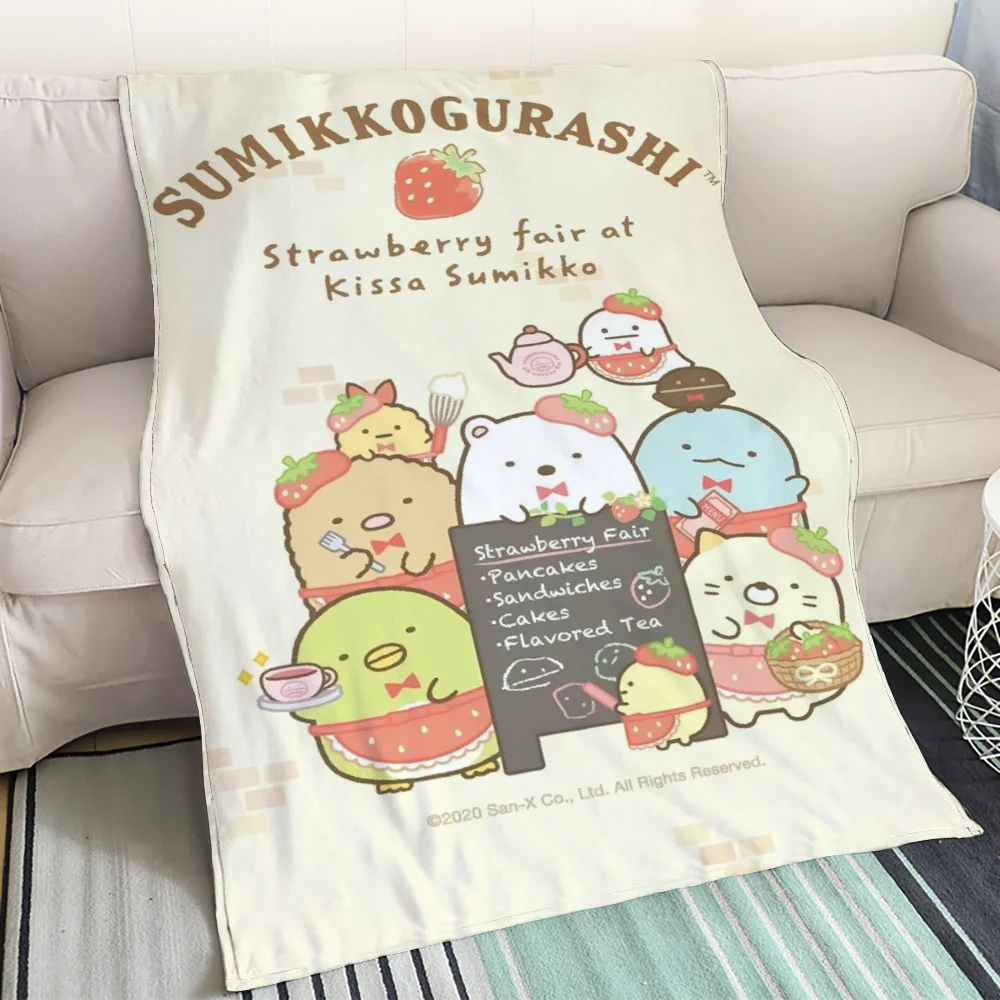 Мягкое Плюшевое Декоративное Одеяло Sumikkogurashi Для Дивана-кровати Домашнего