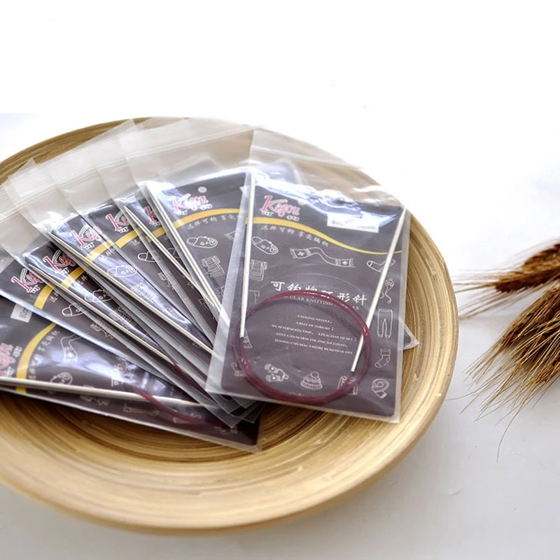 

11pcs/Set Nylon Tube Circular Knitting Needles Sweater Weaving Tools Wool Cotton Yarn DIY Knit Accessories(60/80/100/120cm)