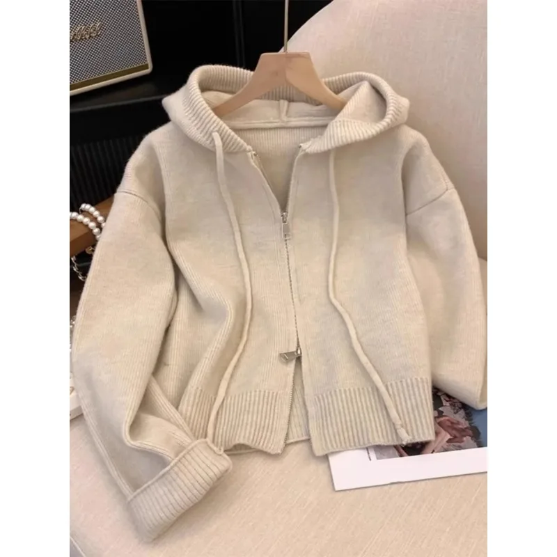 Осенне-зимний утолщенный возрастной уличный свитер в стиле вестерн женский