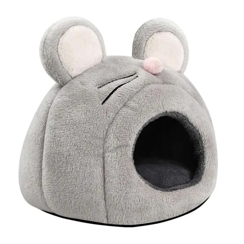 

Guinea Pig Hideout Washable Small Pet Bed For Hedgehog Chinchilla Guinea Bunny Mini Pet House Mouse Shape Cage Accessories