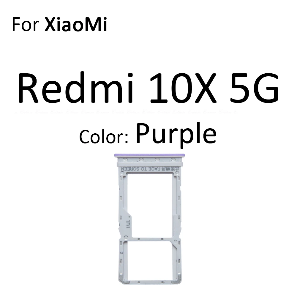 Фото Держатель для SIM-карты и Micro SD, слот для карт, разъем, адаптер, считыватель, запчасти для Xiaomi Redmi 10X Pro 11 Prime 4G 5G №3