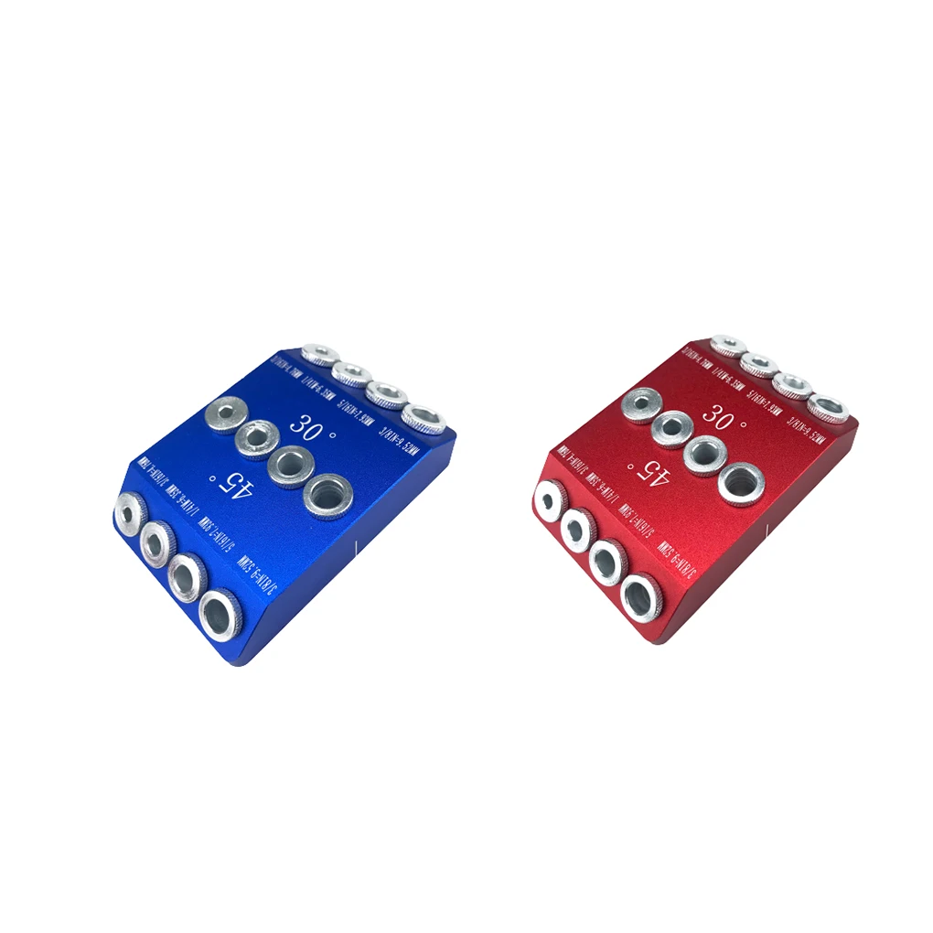 

Drill Guide Locator Professional Precise Holes Guiding Tool Drill Accessories Woodworking Oblique Locators Tools Blue