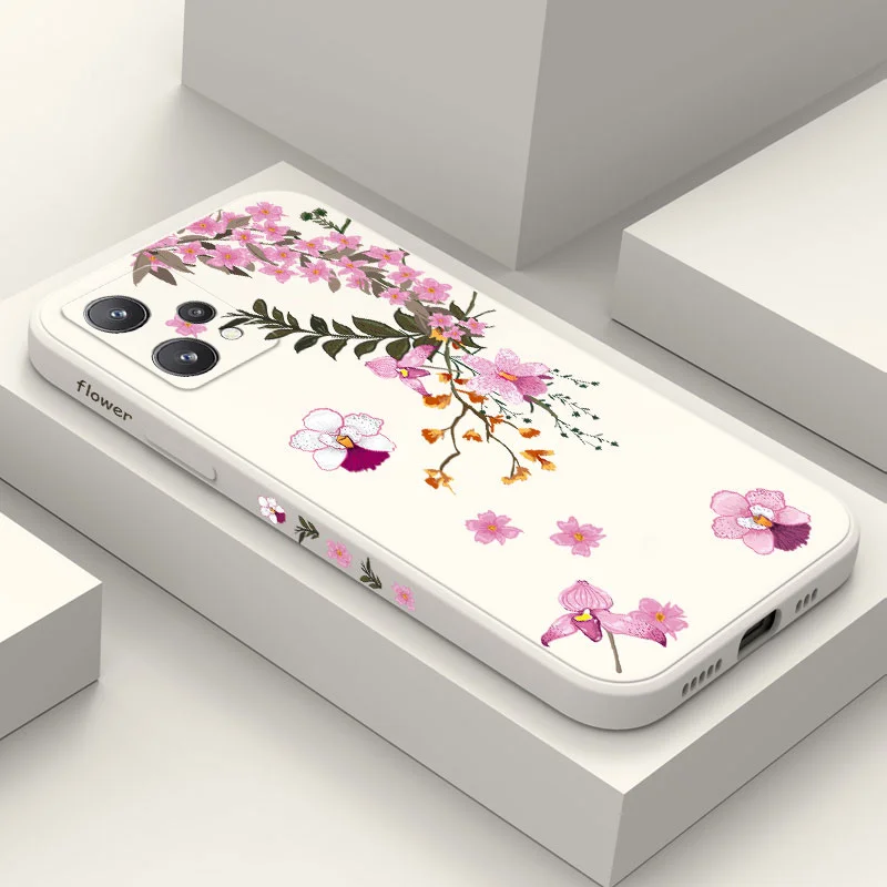 

Peach Blossoms Case For OPPO Realme 10 9 9i 8 8i 7 7i 6 Pro Plus C30 C31 C35 C1 C11 C12 C15 C20 C21Y C25 C25S Cover