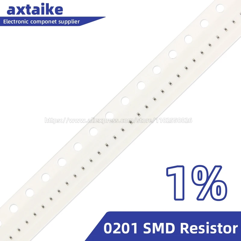 

200PCS 1% 0201 SMD Resistor 0R ~ 10M 1/20W 1 10 100 150 220 330 470 510 680 910 Ohm Ω 1K 2.2K 10K 100K 1R 10R 100R 220R 330R 1M