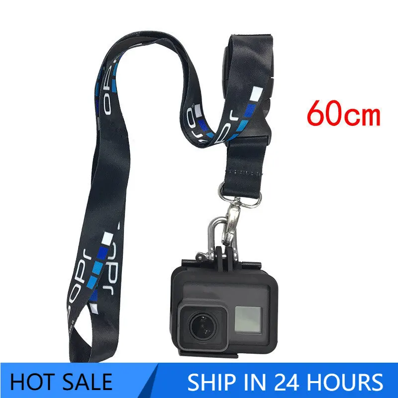

Аксессуары для спортивной камеры веревка для Gopro hero 10 9 8 7 6 Sjcam шейный ремешок Ремешок с быстроразъемной пряжкой аксессуары для go pro
