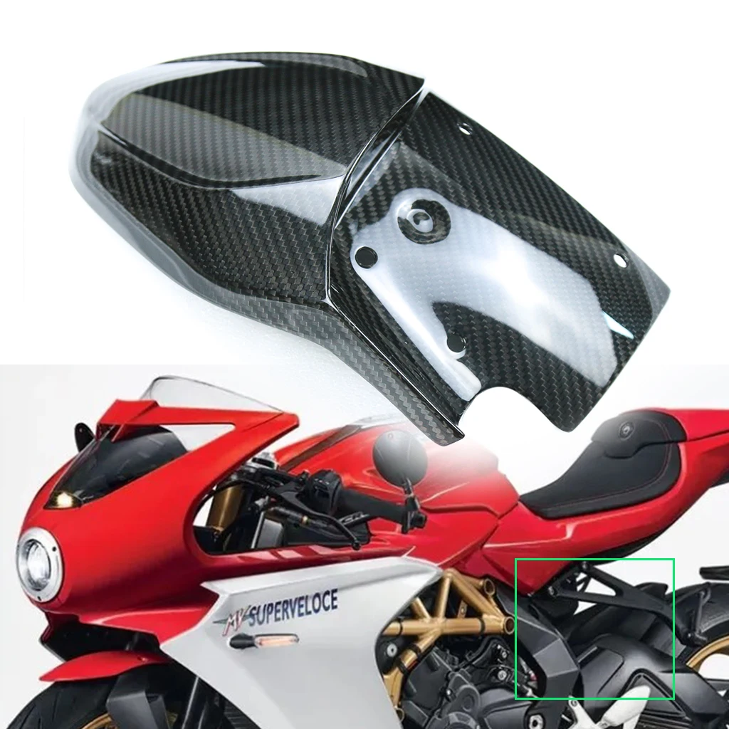 

For MV Agusta Superveloce 800 2020 2021 2022 Motorcycle Accessories 3K Carbon Fiber Rear Fender Splash Mudguard Mud Guard