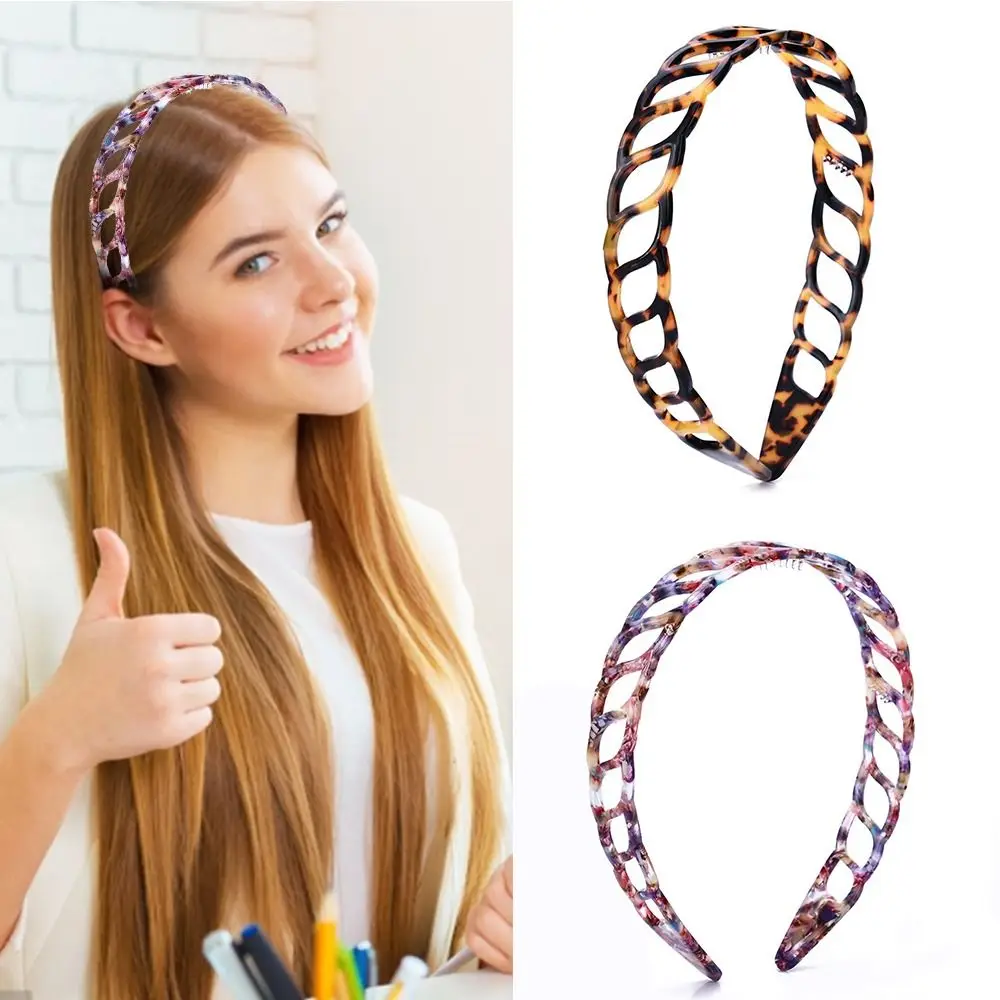 

Accessories Shower Headband for Washing Face Tortoise Acetate Headband Wide Headband Hairband Tortoise Shell Headband