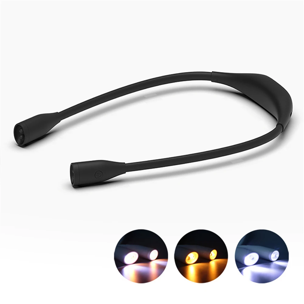 

Neck Reading Lamp Lamp Portable Light Novelty Usb Charging Book Light Flexible Neck Lamp Reading Lamp