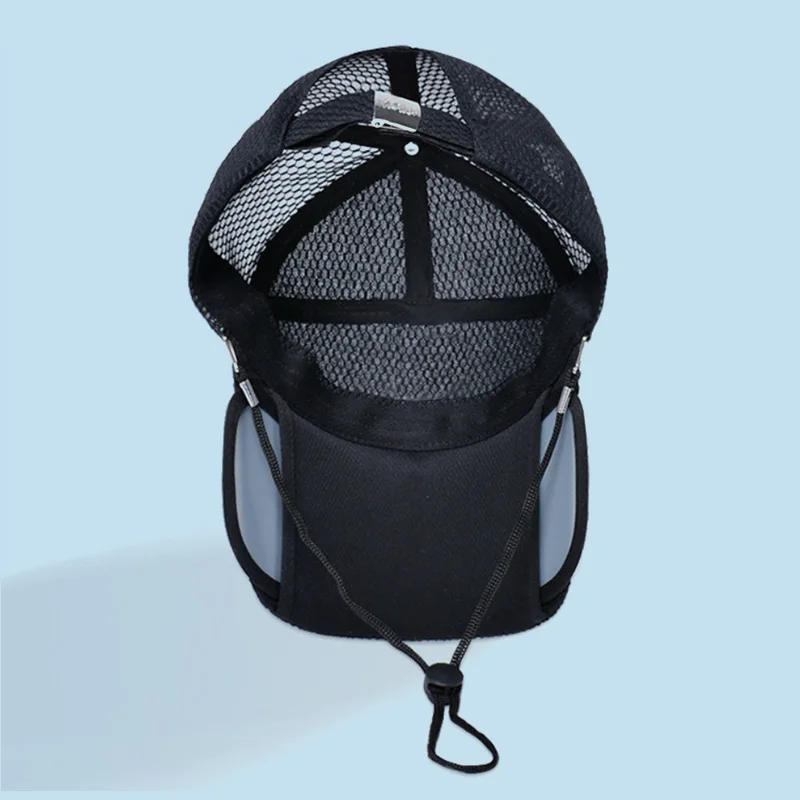 Baseball Cap New Style Sport Hat Adjustable Brim with Windproof Rope for Man Women Outdoor Sun Hat Breathable Material