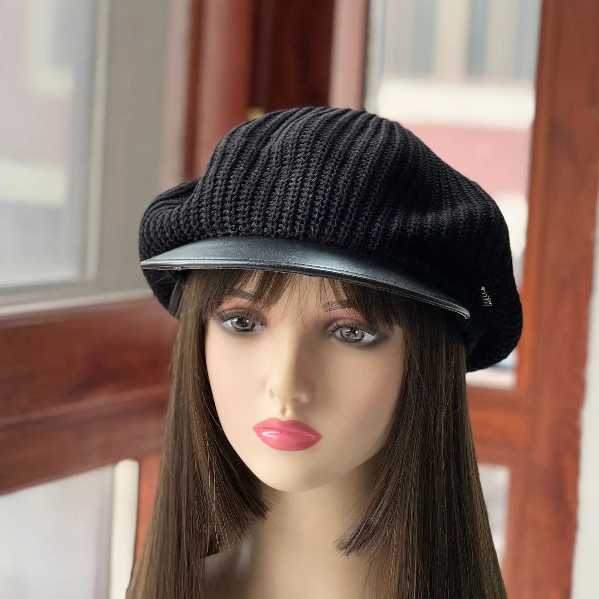 Новинка осенне-зимний женский модный плотный вязаный берет универсальная